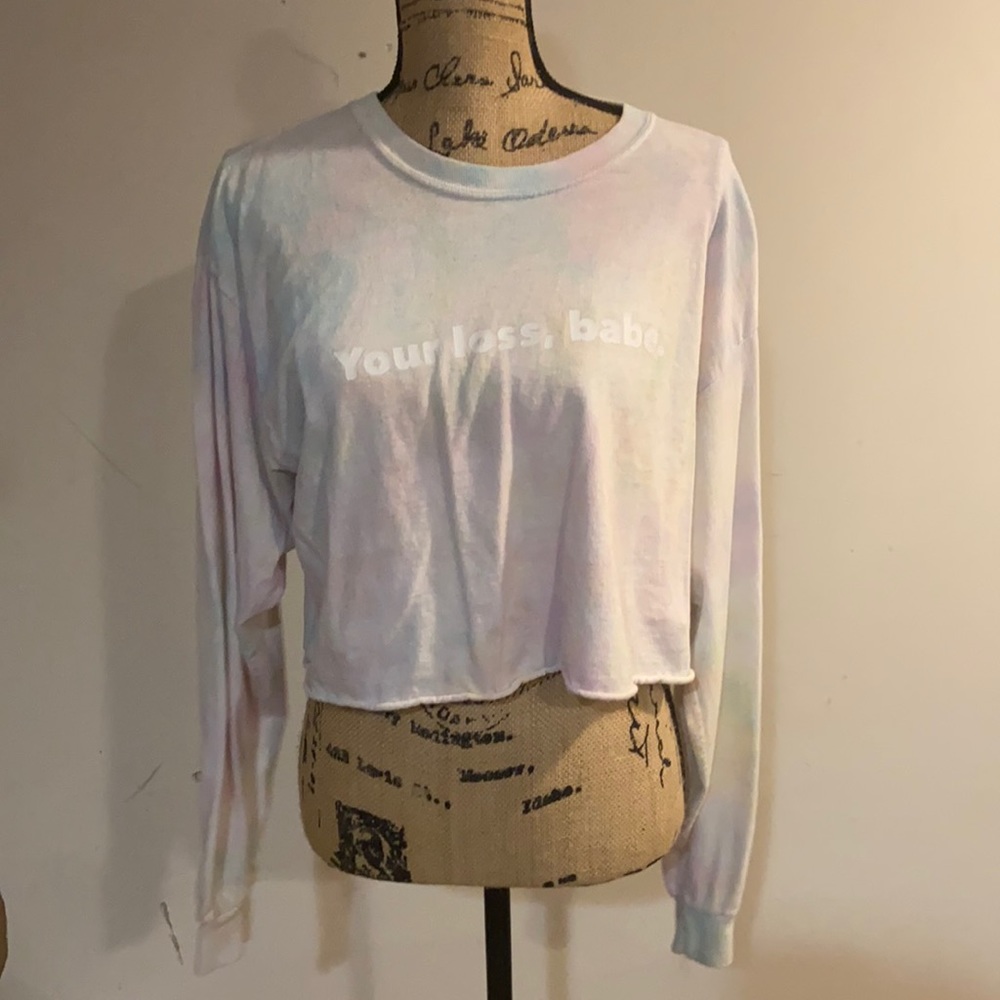 Light  Tie Dye crop top